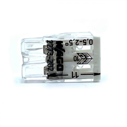 WAGO SZYBKOZŁĄCZKA 2273-202 2x0.5-2.5MM² 10 szt
