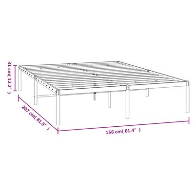 Рама без регулировки VidaXL 60x200