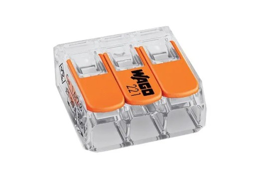 ПРОВОД/КАБЕЛЬ БЫСТРОГО СОЕДИНЕНИЯ WAGO 3x4мм 221-413 50шт.