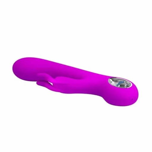 Hot Rabbit Pretty Love Силиконовый водонепроницаемый вибратор фиолетовый 19 см Розовый