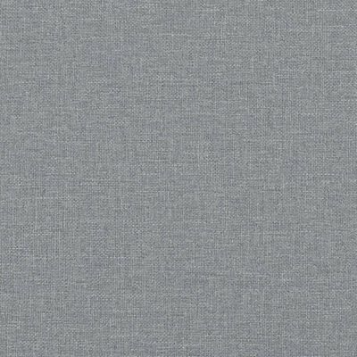 vidaXL Каркас кровати с изголовьем Светло-серый, 120x200 см, ткань 373145