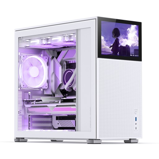 Jonsbo D41 MESH Screen ATX Gehäuse, закаленное стекло - белый