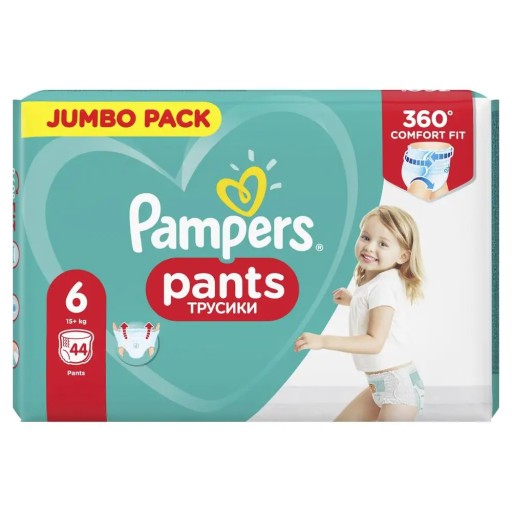 PAMPERS БРЮКИ 44 ПОДГУЗНИКИ ПОДГУЗНИКИ БРЮКИ РАЗМЕР 6