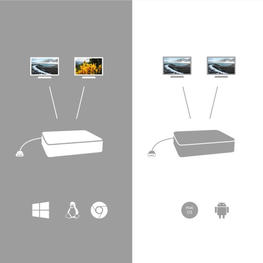 РОЗЕТКА I-TEC USB-C — DisplayPort x2 C31DUAL4KDP