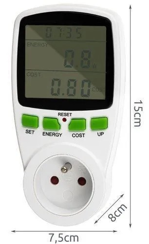 Watomierz Licznik Miernik Zużycia Prądu Energii Izoxis 16 A 3680 W