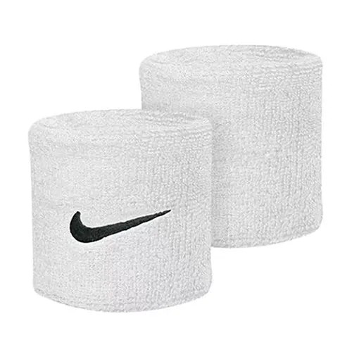 СПОРТИВНЫЙ БРАСЛЕТ NIKE ИЗ 2 ЧАСТЕЙ БЕЛОГО ЛОГОТИПА С ВЫШИВКОЙ