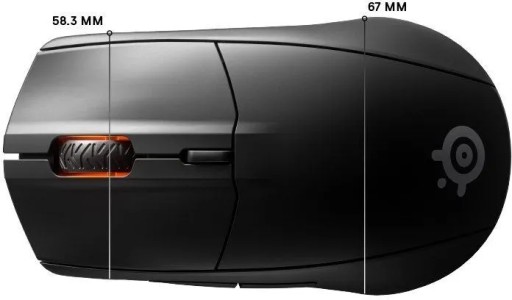 БЕСПРОВОДНАЯ ЧЕРНАЯ МЫШЬ STEELSERIES RIVAL 3 62521