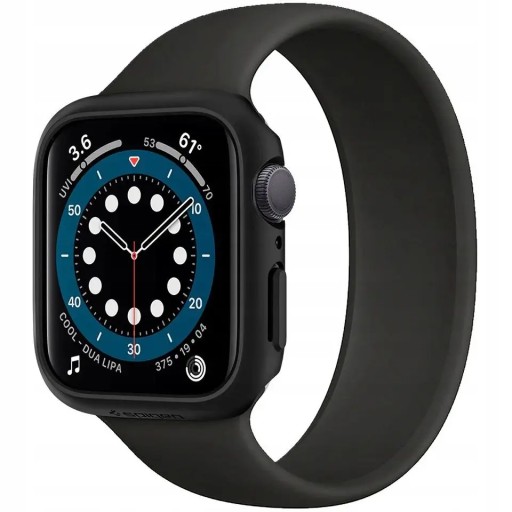 Чехол для Apple Watch 4/5/6/SE (44 мм) черного цвета — SPIGEN Thin Fit