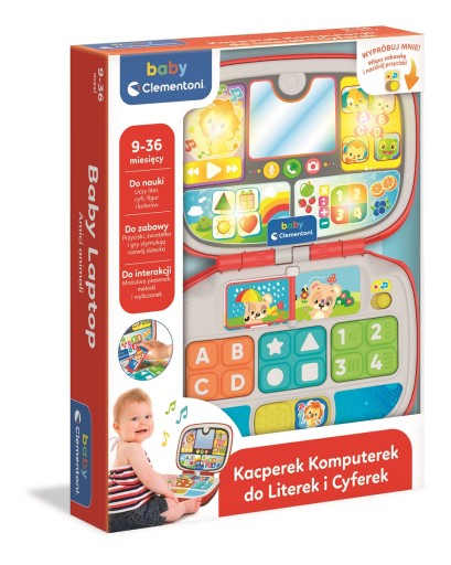 50716 KACPEREK KOMPUTEREK INTERAKTYWNY LAPTOP DZIECIĘCY CLEMENTONI