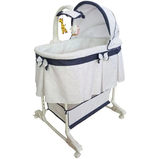 Колыбель Milly Mally с дистанционным управлением Simple Grey