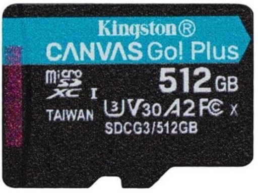 Kingston Karta microSD 512GB Canvas Go Plus 170/90