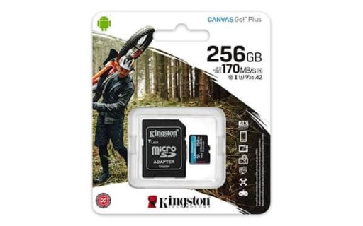 Kingston microSDXC Canvas Go! Плюс 256Гб 170р.