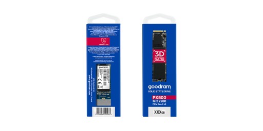 Твердотельный накопитель Goodram SSDPR-PX500-256-80-G2, 256 ГБ, M.2 PCIe