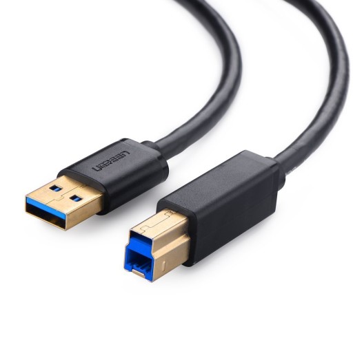 Кабель Ugreen для принтера USB-A - USB-B 5Гб/с 2м черный (US210)