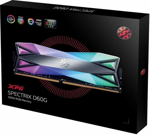 Память DDR4 16 ГБ, 3200 МГц, DUAL 2 Sticks Охлаждение Радиатор RGB с подсветкой