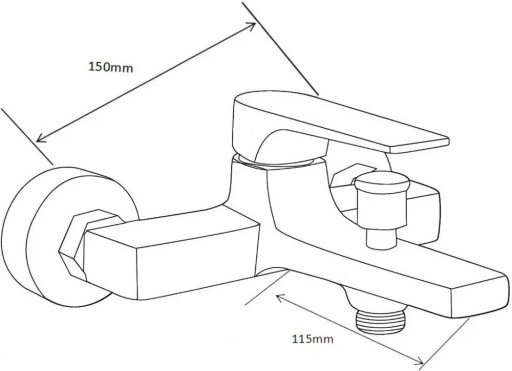 Mexen Lynx DF62 Bathtub Chrome Battery