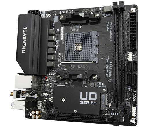Материнская плата Gigabyte A520I AC AM4 2DDR4 mITX