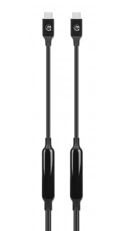 Manhattan 355964 USB-кабель 3 м USB 3.2 Gen 2 (3.1 Gen 2) USB C Черный