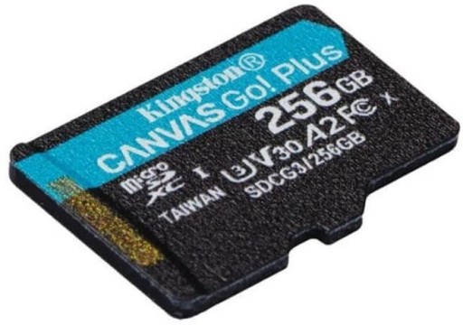 SD-карта Kingston Canvas Go Plus емкостью 256 ГБ