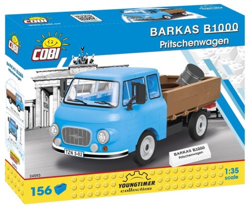 Набор БЛОКОВ для сборки блоков COBI Youngtimer BARKAS Pritschenwagen.