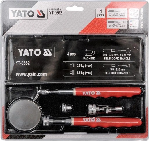 YATO - КОМПЛЕКТ ДЛЯ ПРОВЕРКИ ЗЕРКАЛА - КОРПУС