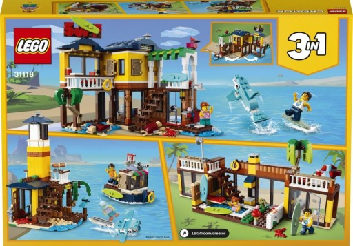 LEGO Creator 3 в 1 31118 Surfer House на пляже
