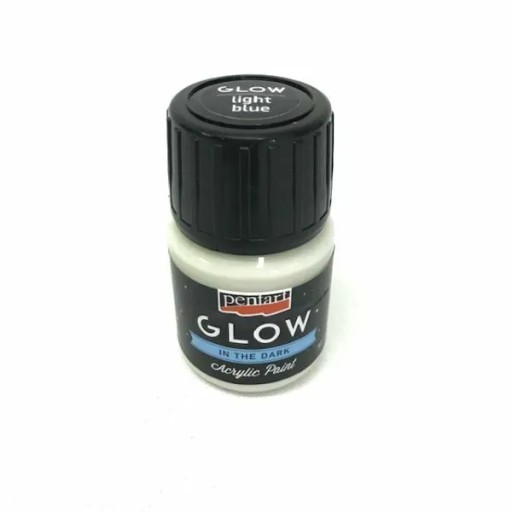 СВЕТЯЩАЯСЯ В ТЕМНОТЕ акриловая КРАСКА Glow blue 30 мл - Pentart