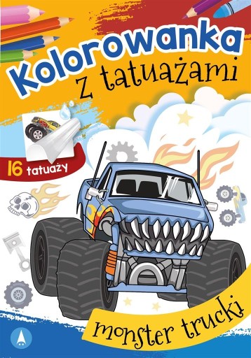 Раскраска гном с татуировками Monster Trucks 3+