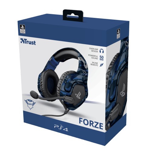 Гарнитура Trust Gaming GXT 488 Forze PS4 синяя