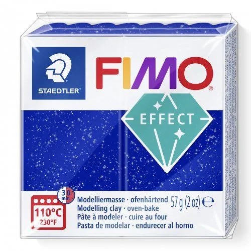 FIMO Effect синяя глянцевая термореактивная масса.