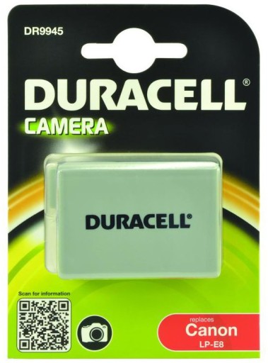 АККУМУЛЯТОР DURACELL ДЛЯ Canon LP-E8 EOS 550D/600D/700D 1020MAH