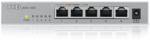 MG105 5-портовый настольный неуправляемый коммутатор 2,5G MG-105