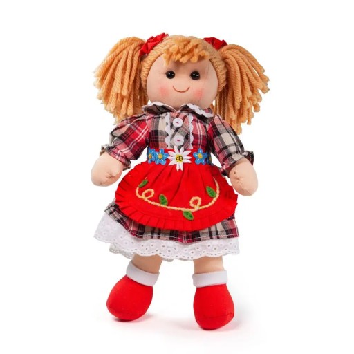 Плюшевая мягкая кукла Bigjigs Toys