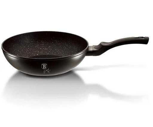 ГРАНИТНЫЙ ВОК 28см BERLINGERHAUS BLACK SILVER BH-1