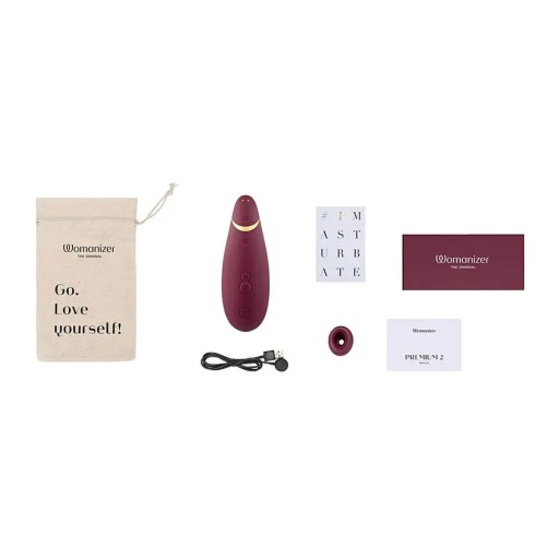 Стимулятор клитора Womanizer Premium 2 Bordeaux