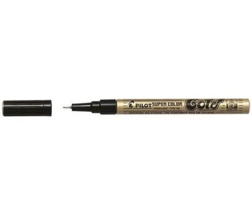Тонкий масляный маркер EF PILOT золотой x2