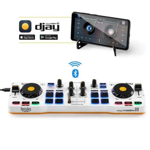 Беспроводной контроллер, микшер Hercules DJ Control Mix, Android и iOS
