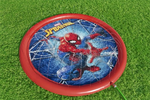 Надувной бассейн для детей, семейный детский бассейн с фонтаном, Bestway Spider-Man