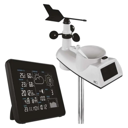 Stacja pogodowa pogody meteorologiczna z aplikacją na telefon, WiFi E5059