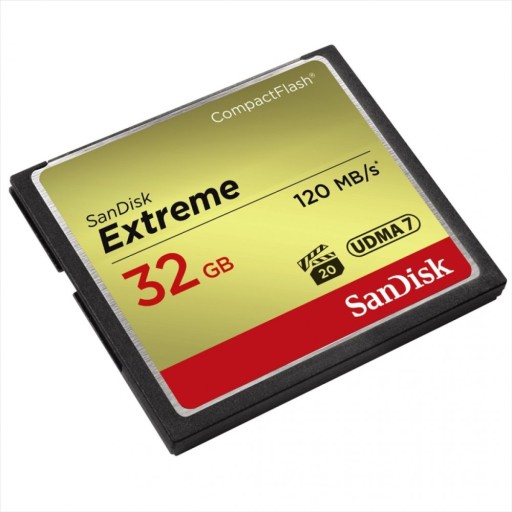 SANDISK 32 ГБ Compact Flash EXTREME CF +120/85 МБ/с