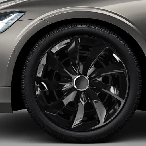 4x 15-дюймовые универсальные колпаки NRM PAINTED STIG BLACK, комплект колпаков