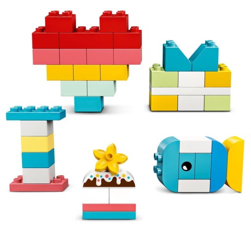 LEGO Duplo 10909 Коробка-сердечко из 80 кубиков