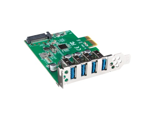 LANBERG USB 3.1 4-портовая карта PCI Express + дорожка