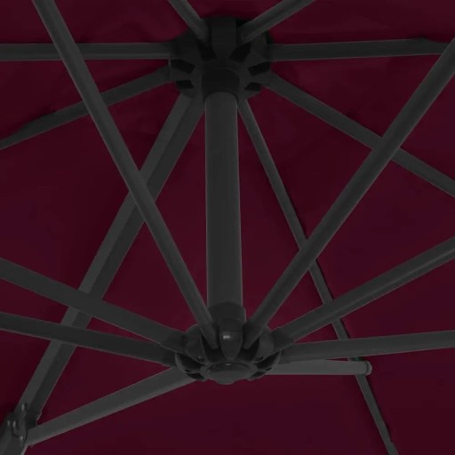 PARASOL OGRODOWY SKŁADANY NA SŁUPKU SOLIDNY NA TARAS OGRÓD BALKON 250x250cm