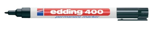 Перманентный маркер Edding 400, круглый, 1 мм, черный