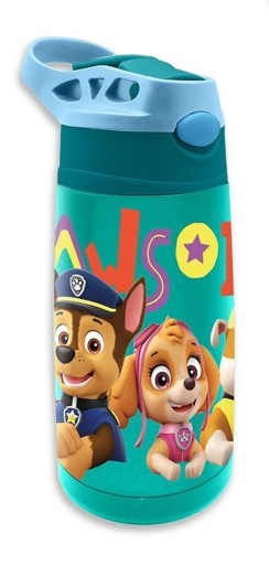 WYTRZYMAŁY BIDON TERMICZNY 450ML PSI PATROL POJEMNA BUTELKA DLA DZIECI