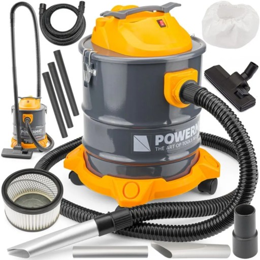 ODKURZACZ KOMINKOWY DO POPIOŁU POWERMAT 2000 W 20 l