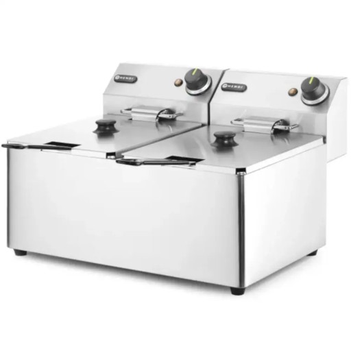 Двойная фритюрница Kitchen Line 7 кВт 230 В 2 x 8 л - Hendi 205