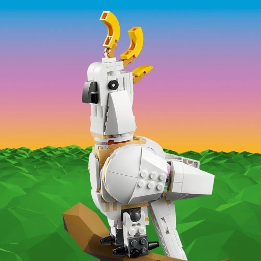 KRÓLIK Creator 3 w 1 LEGO 31133 Biały królik Papuga Foczka