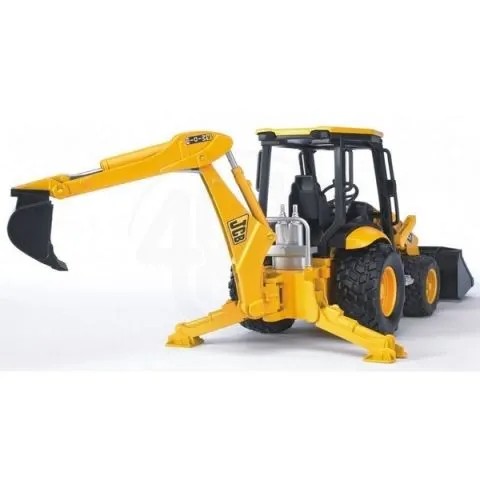 Погрузчик и экскаватор Bruder JCB Midi CX, желтый